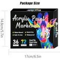 thumbnail image 6 of Beyonddraw Dual Tip Acrylic Paint Pen Marker, Dual Tip Acrylic Paint Pen Marker, Fine Brush Tips Painting Pens, DIY Art Supplies for Wood, Glass, Ceramic Surfaces (36 PCS), 6 of 7