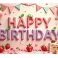 thumbnail image 3 of Strawberry Theme Banner Decorative Design Balloon Decoration for Birthday Party Kids Celebration Indoor Decoration, 3 of 6