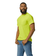 thumbnail image 4 of Gildan Hi-Vis Pocket T-Shirt for Men, Workwear Safety Shirt, 50/50 Cotton/polyester, Safety Green, S, 4 of 5