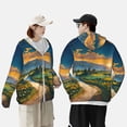 thumbnail image 4 of Balery Sunflowers At Sunset Sudadera ligera de manga larga con capucha y protección solar UPF 50+ para hombre y mujer, ideal para pesca y running-X-Large, 4 of 7