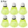 thumbnail image 1 of 3/6PCS Durable Shuttlecocks Yellow Nylon Shuttlecocks Badminton Shuttlecocks Indoor Outdoor Sports Badminton Training Balls 6PCS, 1 of 6