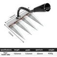 thumbnail image 2 of DELESYS Hoe Weeding Rake Farm Tools Hoe Weeding Hoe Rake Loose Nail Rake Steel Rake, 2 of 4