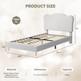 thumbnail image 6 of Bed Frame,Upholstered Platform Bed Frame With Adjustable Headboard,No Box Spring Required, Easy Assembly, 6 of 6