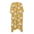 thumbnail image 2 of HELLHERO Daisies Bathing Suit Cover Up High Quality Fabrics Breathable Free Size Long Kimono Swimsuit Cover Up for Women, 2 of 6