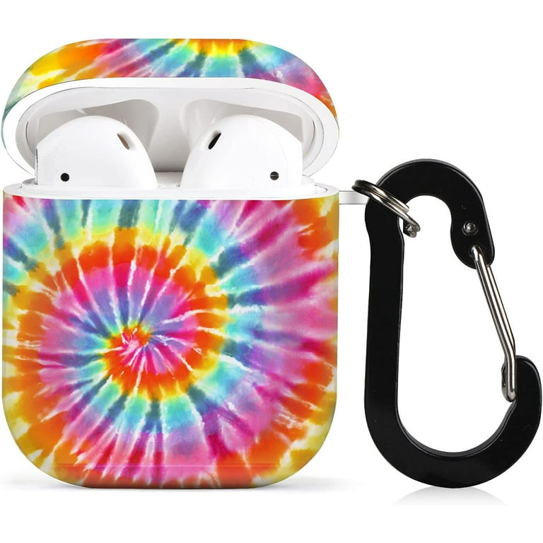 AirPods Case Tie Dye Rainbow for Women Girl Cute AirPods Case