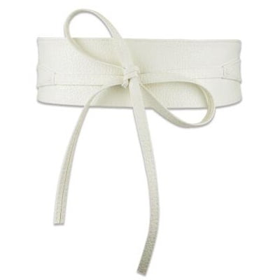 KuKuZhu Lace Up PU Leather Belt Wide Corset Cummerbunds Strap Belts For Women Girls High Waist Slimming Girdle Belt Ties Bow Waistband