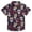 00&Navy224, variant on Tiijoy Boys Short Sleeve Button Down Shirt Skeleton Floral Beach Shirt, Black, Sizes 3-13