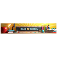 thumbnail image 2 of School Supplies Themed Backdrop Banner with Books Apple Microscope and Ruler for Back to School Party Decorations Photography Props Classroom Decor Background, 2 of 4