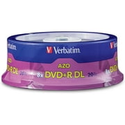 DVD+R DL 8.5GB 8X with Branded Surface - 20pk Spindle