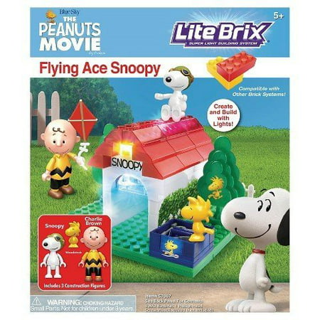 UPC 884920570078 product image for Cra-Z-Art Lite Brix The Peanuts Movie Flying Ace Snoopy Building Set | upcitemdb.com