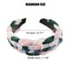 thumbnail image 4 of Diadema Con nudo de tul Unique Bargains perlas ostentosas mujer rosa verde 1.18 pulgadas, 4 of 7