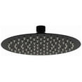 thumbnail image 1 of Matte black round shower head Matte black - 200 mm - Matte black, 1 of 2