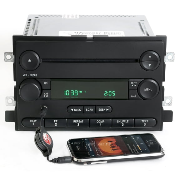 Restored Ford 2004 F150 Pickup Radio AM FM CD Player w Auxiliary Input 4L3T-18C869-GE (Refurbished)