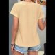 thumbnail image 5 of Tops de Verano para Mujer, Moda 2025, Camisetas con Cuello en V Cruzado y Ojales, Camisetas Holgadas Informales de Corta, Camisetas de Moda Amarillas M, 5 of 9