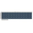 thumbnail image 2 of Ambesonne Lighthouse Fabric by the Yard Upholstery, Nautical Themed Form, 1 Yard, Dark Sky Blue White and Ruby, 2 of 4