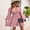 Mauve Pink, variant on V Neck Clip Dot Shirred Waist Long Sleeve Dress Above Knee Length