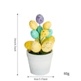 thumbnail image 3 of CoreLiving Easter Centerpieces for Tables with Artificial Spring Flowers and Decor Eggs Farmhouse Style Floral Arrangement in Vintage Vase for Dining Table Indoor Home Decor, 3 of 6