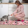 thumbnail image 3 of Pink Cute Dachshund Dog and Love Heart Kitchen Rugs Sets Of 2,Anti Fatigue Kitchen Mat Rugs Non Slip Washable,Decorative Kitchen Floor Mats for Kitchen,Sink,Laundry,17"x30"+17"x47", 3 of 7