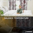 thumbnail image 3 of Fsddascl Red Snowflake Christmas Blackout Curtains for Bedroom/Living Room, Thermal Insulated Kitchen Curtains, Xmas Snowflake Grommet Darkening Window Treatment Drapes 42"x63"x2, 3 of 6