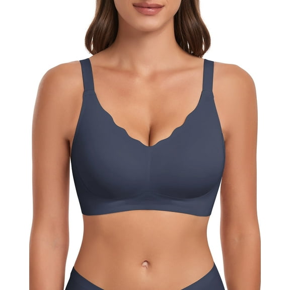 Wireless Bras for Women No Underwire Full Coverage Padded Push Up Wirefree Bras Seamless Bralette Soft Comfort Everyday Bra