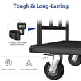 thumbnail image 5 of YOHKOH Hotel Luggage Cart, 1100LBS Heavy-Duty Bellman Trolley with 5" Wheels & Garment Rack, Rolling Commercial Cart for Hotels, Airports & Resorts, 5 of 8
