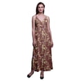 thumbnail image 1 of Bimba Robe Longue Maxi Bohème à Bretelles Sans Manches Imprimée Florale pour Femme - Petit, 1 of 6