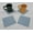 Ice Blue, variant on Crazy for Daisies Cloth Coasters by Penny's Needful Things (Set of 4) Lilac