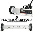 thumbnail image 6 of NEIKO 53416A 24” Rolling Magnetic Sweeper with Wheels, 50 Pound Capacity, Adjustable Handle & Floor Magnet Clearance Height, Metal Pick Up and Nail Magnet, Floor Sweeper for Construction, Shop, Etc., 6 of 8