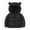 Black A, variant on Ashirexll Kids Hooded Puffer Jacket for 2-8 Years Solid Color Long Sleeve Zipper Pocket Winter Casual Down Coat