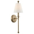 thumbnail image 4 of RIV-382-AG Crystorama Lighting Riverdale 1-Light Wall Sconce in Traditional Style including 2 Stem Styles - 6 Inches Wide by 14.5 Inches High-Aged, 4 of 10
