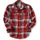 thumbnail image 1 of Aeropostale - Camisa de franela de manga larga con bolsillo para hombre, color rojo, grande, 1 of 1