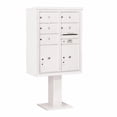 thumbnail image 6 of Salsbury Industries Pedestal Mounted 5 Units 8 Door Front Load 4C Horizontal Cluster Box Unit with 2 Parcel Locker, 6 of 6