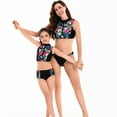 thumbnail image 3 of GYRATEDREAM Mommy and Me Swimsuits Girls Tankini Swimsuits Two Piece High Waist Bottom Summer Matching Swimwear Bathing Suit, 3 of 9