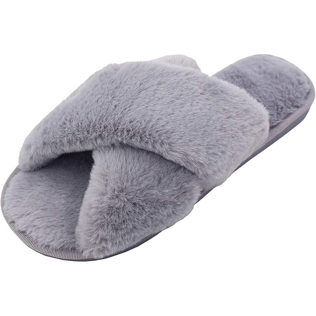 Zapatillas Mujer Invierno Cálido Zapatillas De Felpa Zapatillas Chanclas Planas Antideslizantes Interior / Exterior Adepaton LL-2310-2