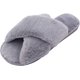 thumbnail image 2 of Zapatillas de invierno para mujer, zapatillas de felpa mullidas y cálidas para interiores, zapatillas ligeras para el hogar, zapatillas planas cómodas antideslizantes, 2 of 5