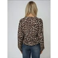 thumbnail image 5 of Leopard Print V-Neck Blouse, 5 of 5