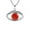 Red, variant on Mystical All-Seeing Eye Red Coral Sterling Silver Pendant Necklace