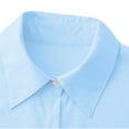 thumbnail image 7 of Pincandy Womens Dress Shirts Long Sleeve Button Down Shirts Wrinkle-Free Solid Work Blouse, 7 of 7