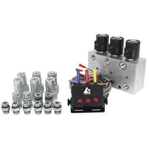 New 3 Circuit Hydraulic Multiplier 12 Vdc W Switchbox Control Couplers Walmart Com Walmart Com