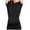 Black, variant on gbyLJF Women's Shirt Short Sleeve Zip Up Quick Dry T-shirts Solid Color Stretch Sports Fitness Tops Slim Fit Tennis Top