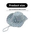 thumbnail image 3 of Adjustable Distressed Trim Sun Foldable Wide Brims Hat For Beach Vacation, 3 of 12