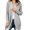 Gray, variant on Womens Long Sleeve Casual Lightweight Loose Open Front Cardigan Knit Sweaters Coat with Pockets