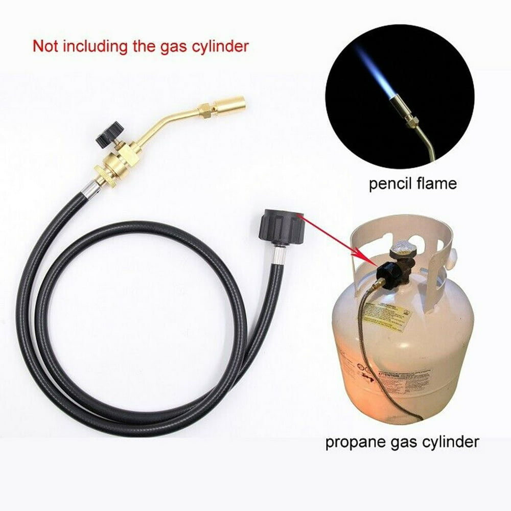 Mapp Gas Propane Gas Tank Turbo Torch Hose Brazing Solder Welding Tool