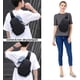 thumbnail image 5 of Mochila Bandolera Pequeña Negra con Correa para Hombre y Mujer, Mochila Liviana con Una Correa, Mochila para Viajes, Ciclismo, Puerto con Cargador USB, Nailon, 5 of 5