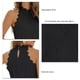 thumbnail image 2 of Camiseta sin mangas LHCER blusa informal de moda con cuello halter Negro XL, 2 of 6