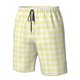 thumbnail image 4 of Fotbe Lemon Yellow Checkboard Trajes de Baño Estampados para Hombre, Shorts de Verano de Secado Rápido, Ropa de Playa, Bañadores-Medium, 4 of 6