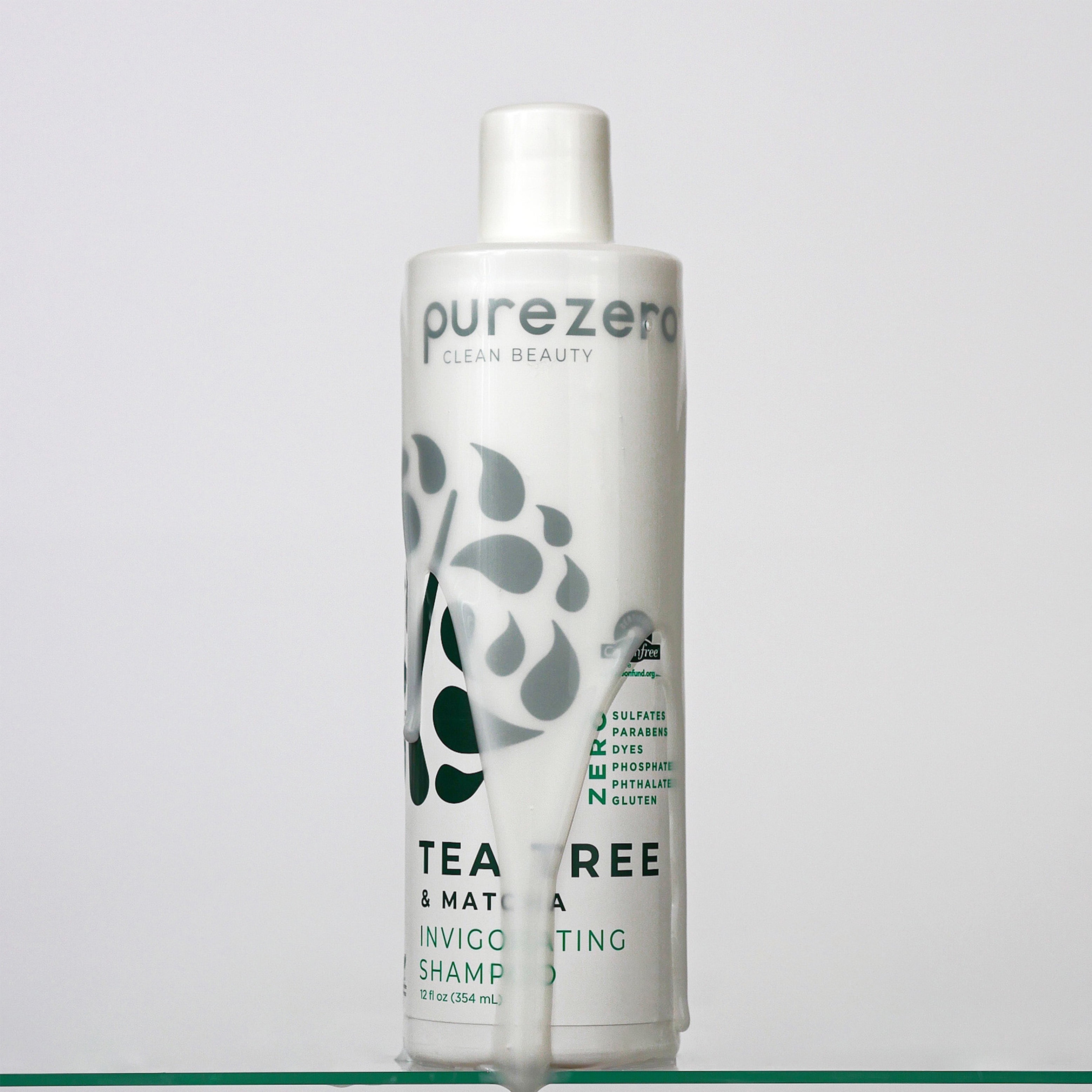 PUREZERO Tea Tree Matcha Shampoo, 12oz