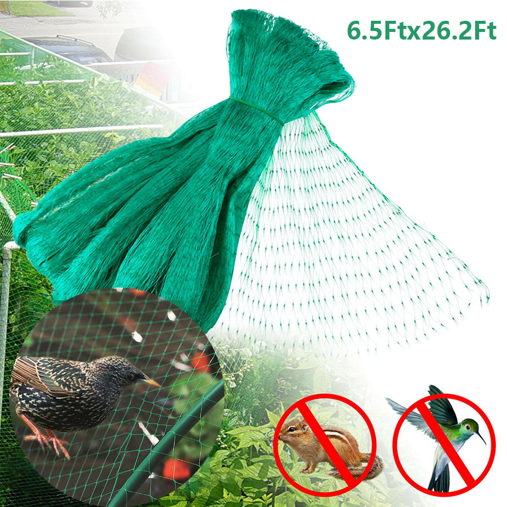 Perfect For Garden netting and Protective net Black 7x100 ft NaiteNet BIRD NETTING-Stops Hawks,Blue Herons from Plants and Vegetables 