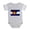 Heather Gray, variant on CafePress - Colorado Skiing Flag - Cute Infant Baby Football Bodysuit