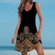 thumbnail image 2 of MKLEKYY Trajes De Baño Mujer Womens Summer Dresses 2024 Loose V Neck Sleeveless Swimsuit Coverup With Pockets Floral/Plain/Eyelet, 2 of 5